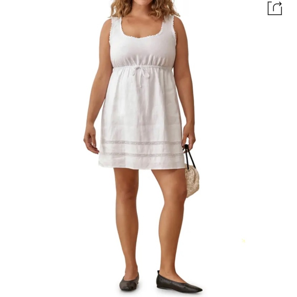 Reformation Moss Linen Dress size6